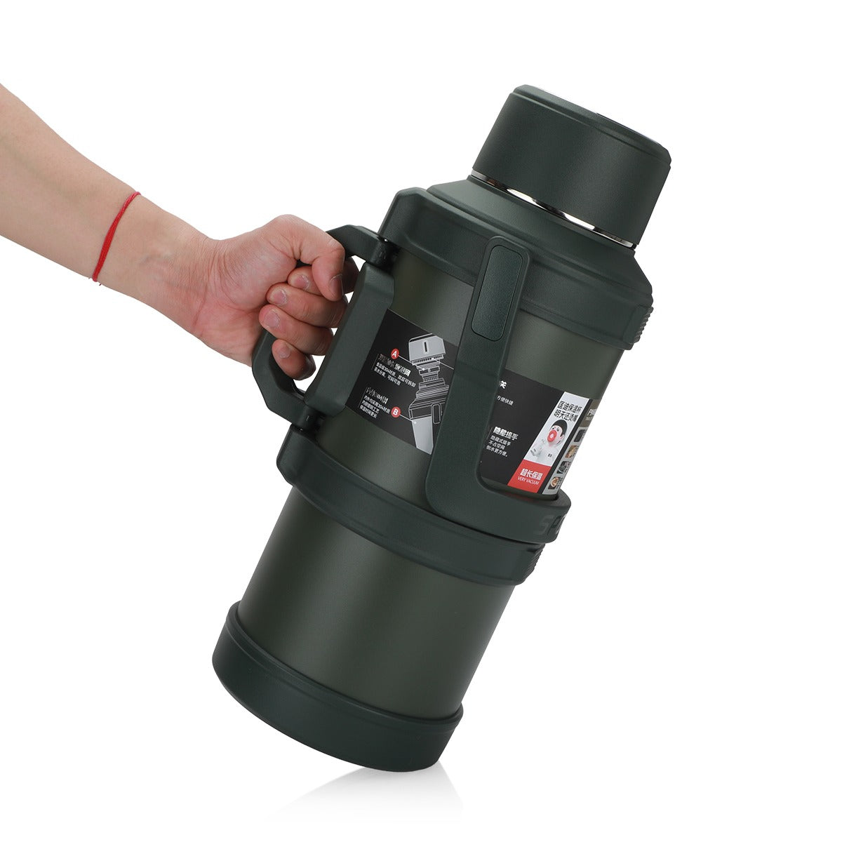 D.kadi KD9104 Vacuum Bottle 4L - Green - Image 2