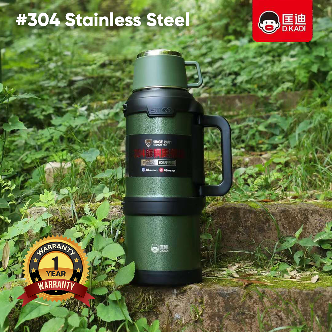 D.kadi KD9104 Vacuum Bottle 4L - Green - Image 7