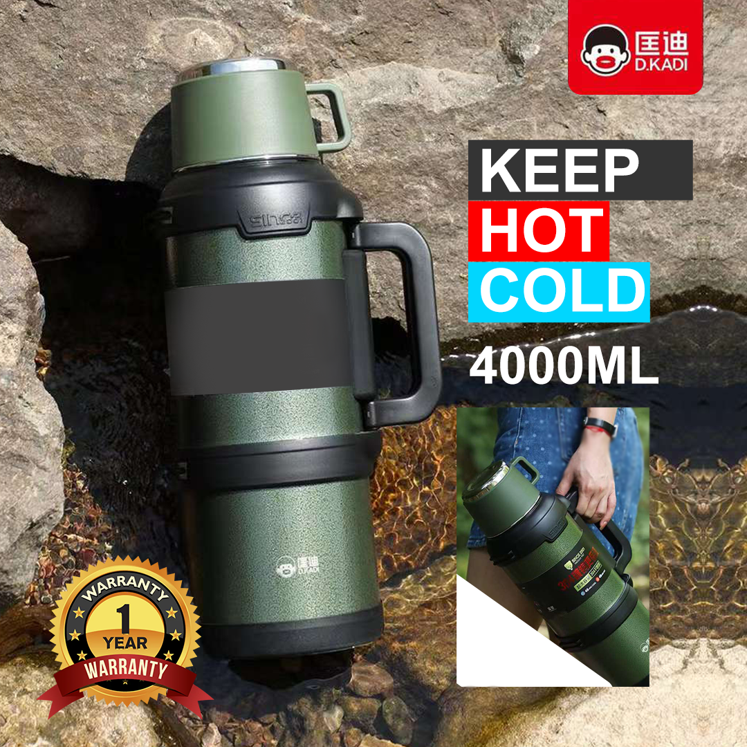 D.kadi KD9104 Vacuum Bottle 4L - Green - Image 10