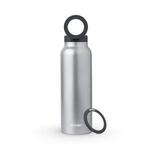 Ringo Water Bottle Steel 32 OZ - SCREW LID 946 ml - Silver