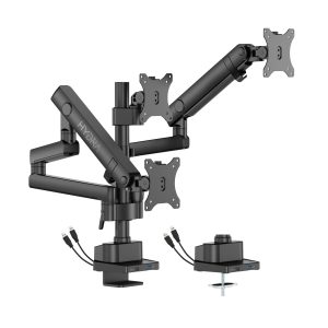 أصلي: Sades Hydra SA MS03 Triple Monitor Mount Arm Max size 27inch 9KG Per ARM Black