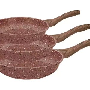 K&I Fry Pan Granite Set Of - 20/24/28 cm - 3 pcs