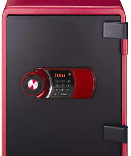 Eagle Safe, 60KG, H520xW410xD445mm, Fire-Resistant, Red - Default Title