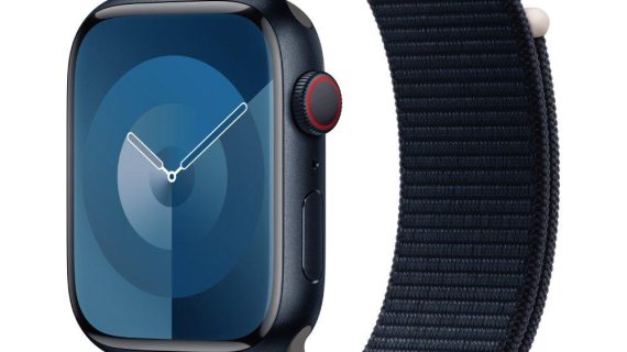 APPLE WATCH SERIES 9 GPS + CELLULAR 41MM MIDNIGHT ALUMINIUM CASE WITH MIDNIGHT SPORT LOOP - Default Title