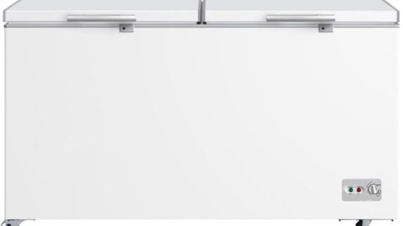 Midea Double Door Chest Freezer 698 Liters (24.6 CFT), Inverter - White (MDRC698FZE01AE) - Default Title