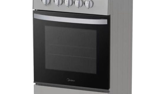 Midea, Gas Cooker 50×55cm, 4 Burner, Gas Oven, Silver - MFO-MG20TE(SS) - Default Title